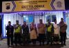 Foto: Bupati Demak Eisti'anah bersama jajaran lainnya saat meninjau pos pengamanan lebaran di Exit Tol Demak (istimewa)