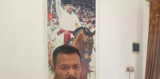 Foto: Sulistyo Utomo Ketua DPC Partai Gerindra Kudus saat ditemui disela kesibukannya