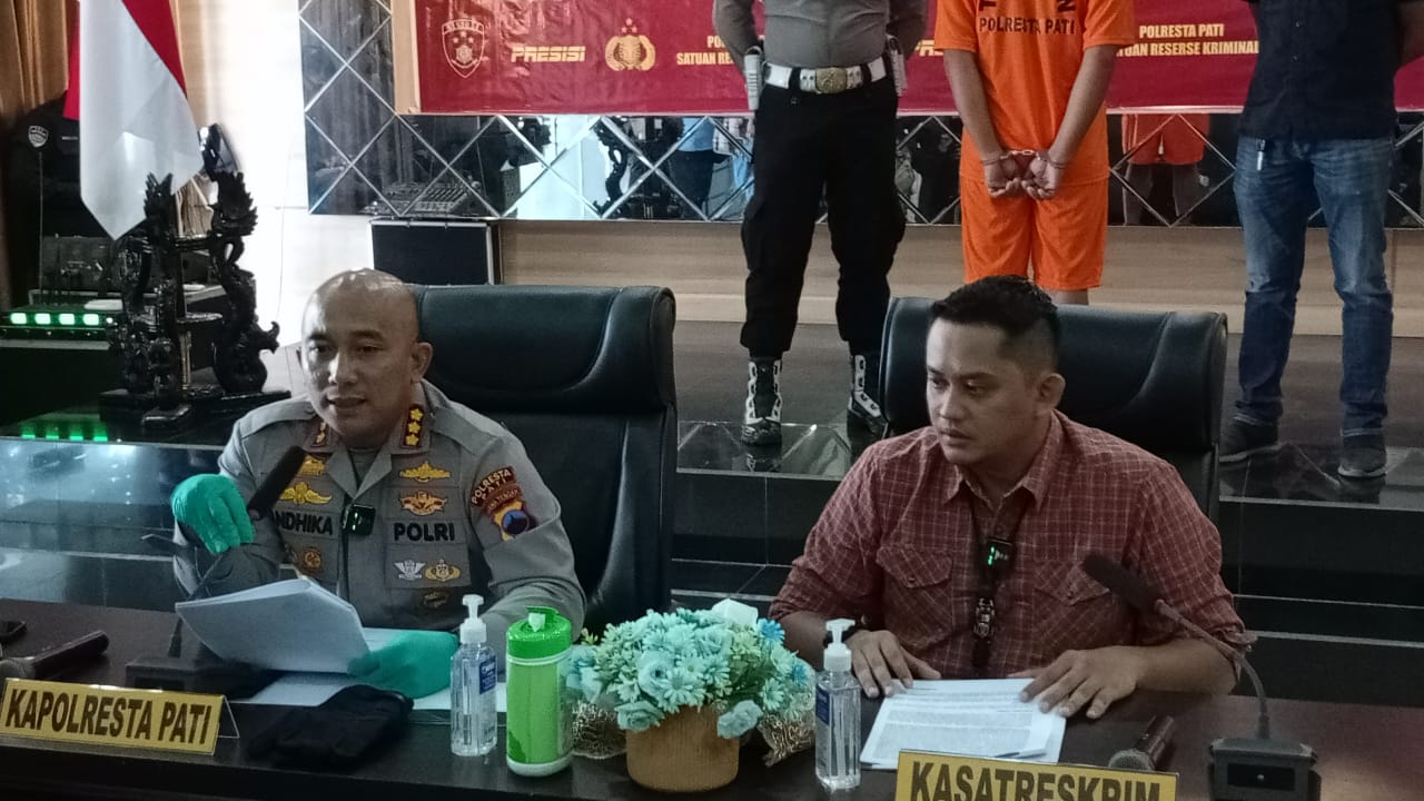 Kapolresta Pati Kombes Pol Andhika Bayu Adhittama selasa (16/5/2023)