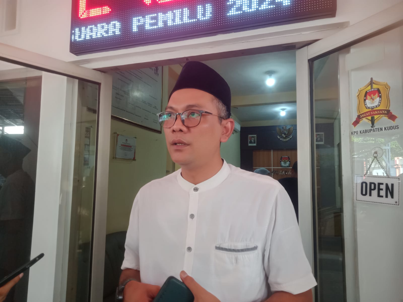 Foto: Ketua Bawaslu Kudus Moh Wahibul Minan saat ditemui beberapa waktu yang lalu