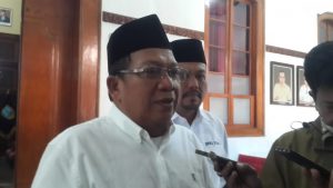Foto: Ketua DPD Partai Gerindra Jawa Tengah Abdul Wachid yang juga didampingi oleh Ketua DPC Partai Gerindra Kudus Sulistyo Utomo saat ditemui beberapa waktu yang lalu