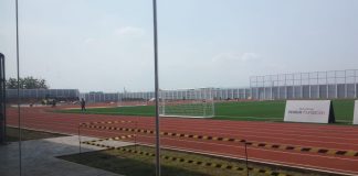 Foto: Penampakan kondisi lapangan di Stadion Djarum Desa Rendeng Kudus