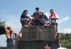Penjabat (Pj) Bupati Pati Henggar Budi Anggoro saat menemui massa aksi demonstrasi RT dan RW, Kamis (22/6/2023)