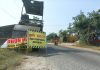 Salah satu pengendara motor saat melintas di ruas jalan Guyangan-Runting
