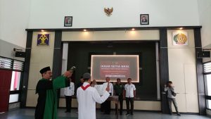 Pembacaan ikrar setia seorang Napi terorisme Lapas Kelas IIB Pati (istimewa/Samin News)