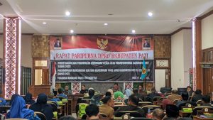 Berlangsung rapat paripurna DPRD Kabupaten Pati, Senin (17/7/2023)