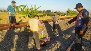 Korban tertemper Kereta di petak jalan stasiun Karangjati-Gubug pada Kamis (20/7/2023)