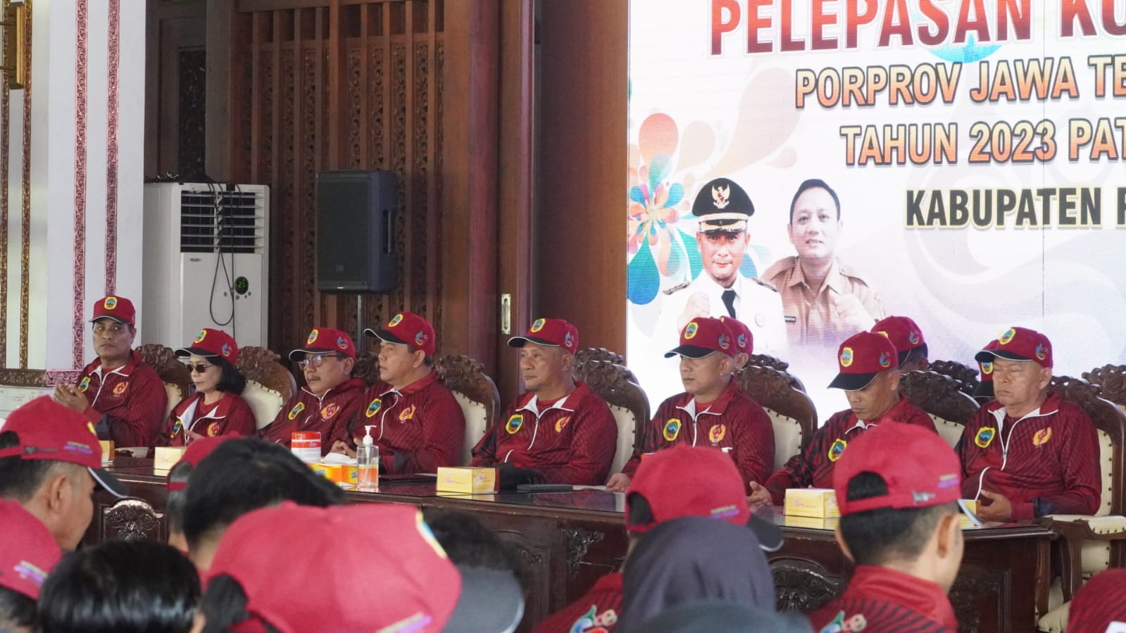 Acara pelepasan atlet yang bakal bertanding di Porprov Jawa Tengah, Senin (24/7/2023)