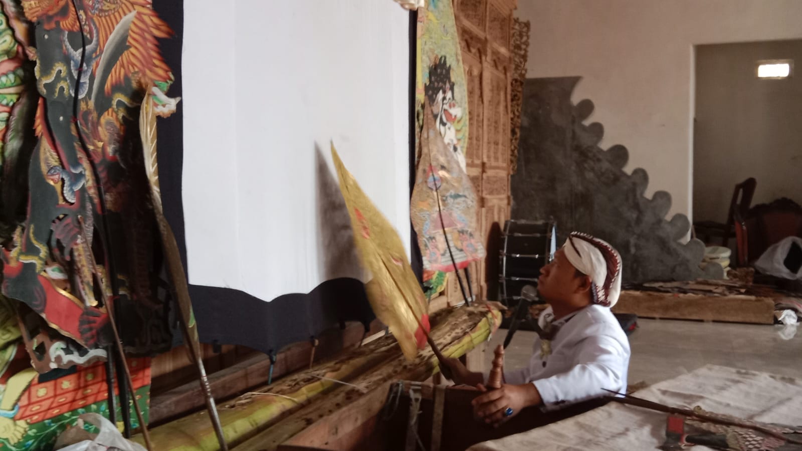 Pergelaran wayang dalam beberapa waktu lalu.