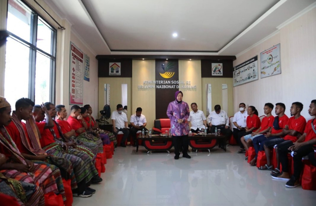 Mensos Risma saat Kunjungan Kerja di Kupang, Nusa Tenggara Timur (doc.instagram kemensos)