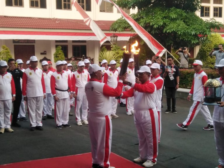 Api Abadi Porprov Nginap Semalam di Pendopo Pati