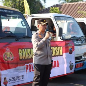 Kapolres Jepara memberikan sambutan.