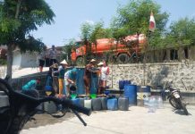 Droping air bersih dari BPBD di wilayah terdampak kekeringan