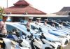 Para anggota sedang mengikuti apel.