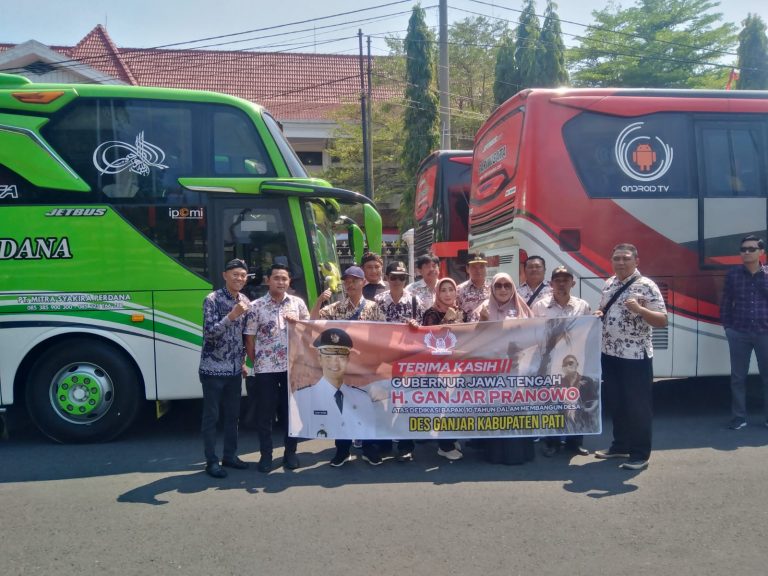 Ratusan Relawan Asal Pati Bertolak ke Semarang Iringi Purna Tugas Ganjar