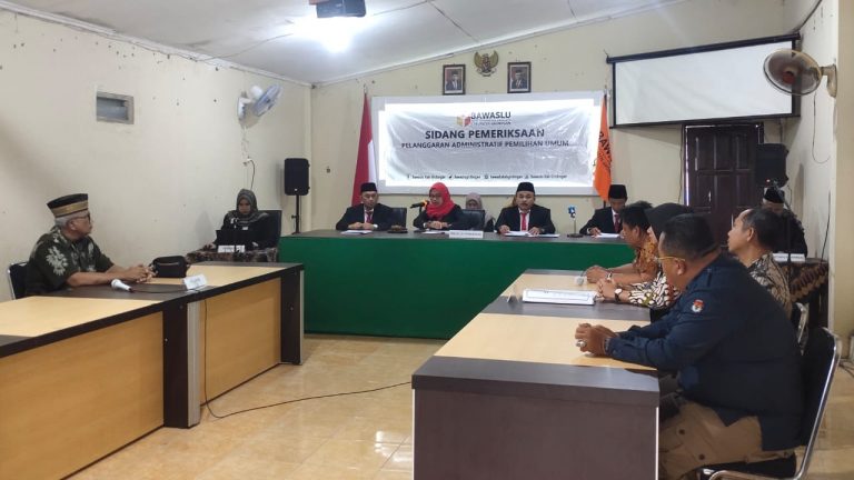 Bawaslu Grobogan Gelar Sidang Putusan Dugaan Maladministrasi KPU Grobogan