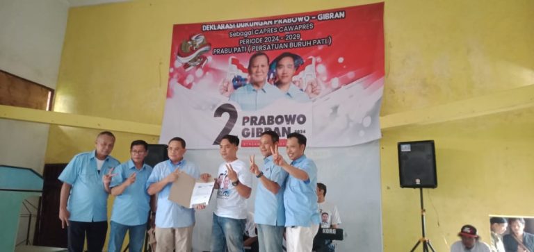Persatuan Buruh (Prabu) Kabupaten Pati Deklarasi Mendukung Prabowo Gibran