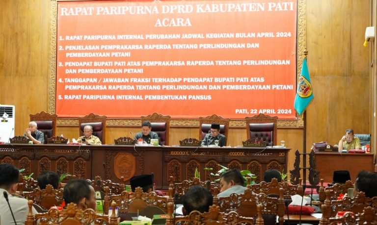 Ketua DPRD Pati Harap Raperda Pertanian segera Selesai