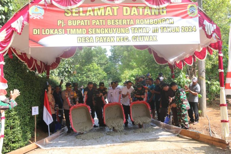 TMMD Tahap III Bakal Beton Jalan 1.1 KM di Pati
