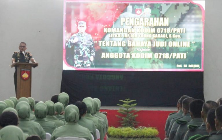 Dandim Pati Ingatkan Anak Buahnya Jauhi Judi Online