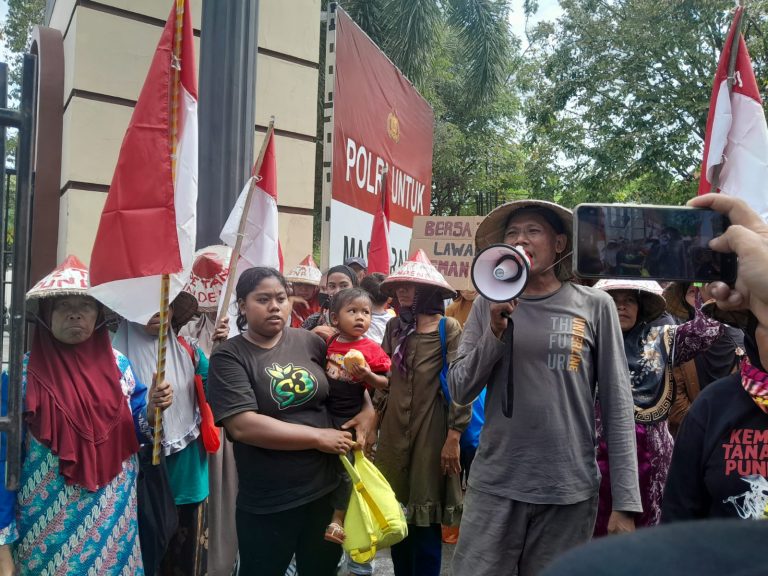 Petani Pundenrejo Datangi Polresta Pati, Tuntut Berantas Premanisme