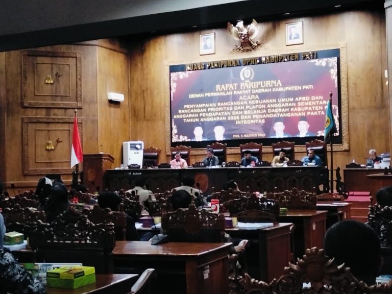 DPRD-Pemkab Pati Gelar Paripurna Rancangan KUA dan PPAS Tahun 2026 
