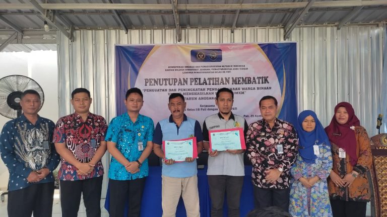 Pelatihan Batik di Lapas Pati Resmi Ditutup: Sinergi Budaya dan Kemandirian untuk Masa Depan WBP