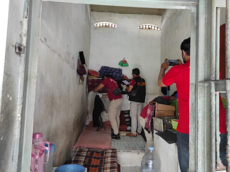 Lapas Pati Kerja Sama Ditresnarkoba Polda Jateng Gelar Razia dan Tes Urine