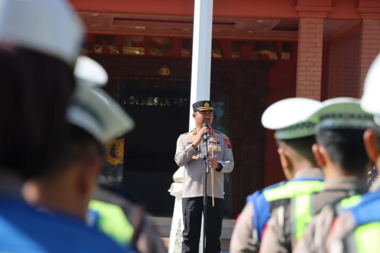 Polresta Pati Turunkan Ratusan Personel Kawal Aksi Damai KOMPRES di Juwana
